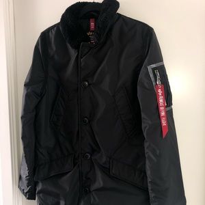 Alpha Industries long black coat